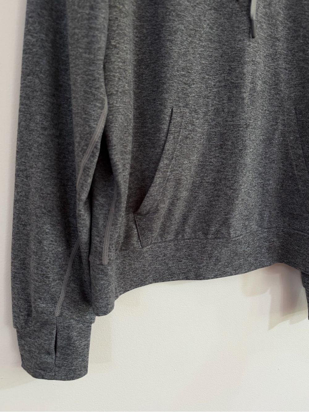 Quince Med Flowknit Pullover Hoodie Sweatshirt Athletic Heather Grey Ultra-Soft - Picture 7 of 15